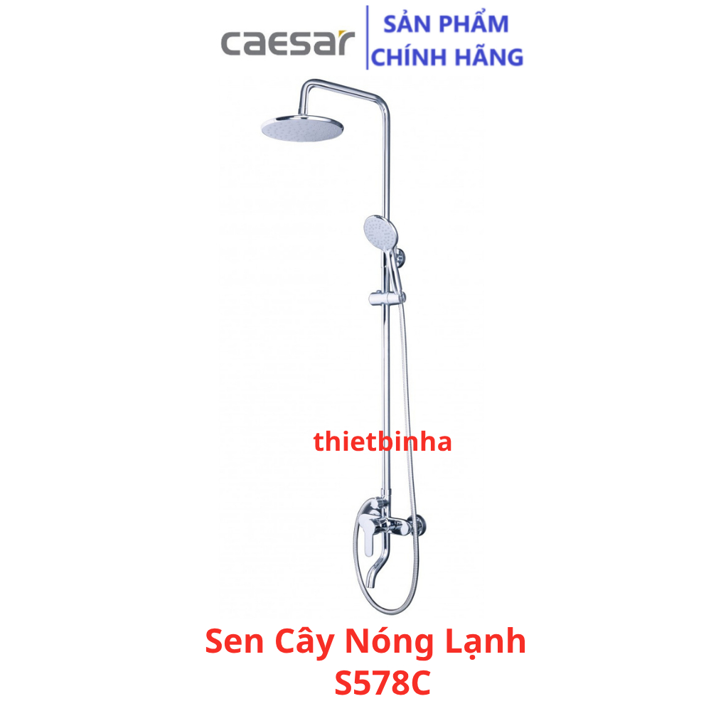 Cây Sen tắm đứng nóng lạnh Caesar S578C, hàng chính hãng