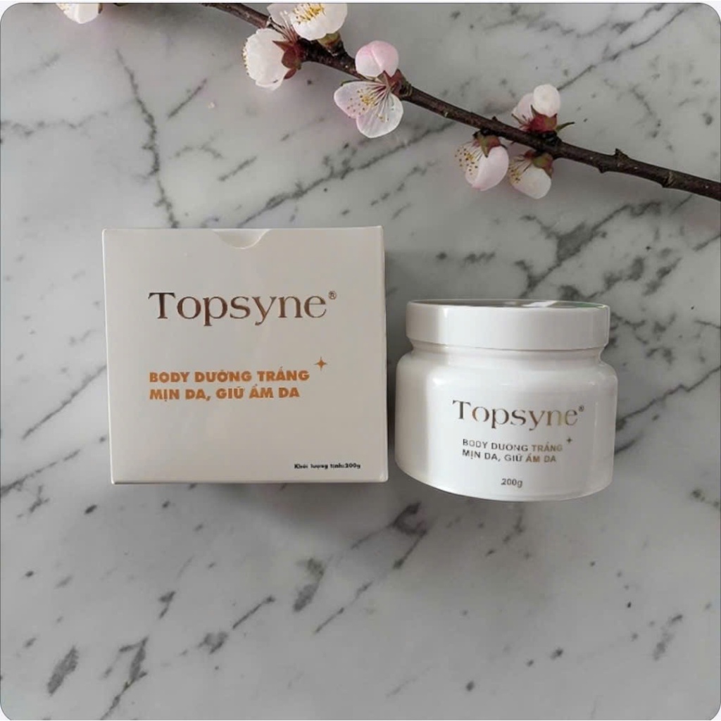 KEM BODY DƯỠNG TRẮNG, MỊN DA, GIỮ ẨM TOPSYNE 200G