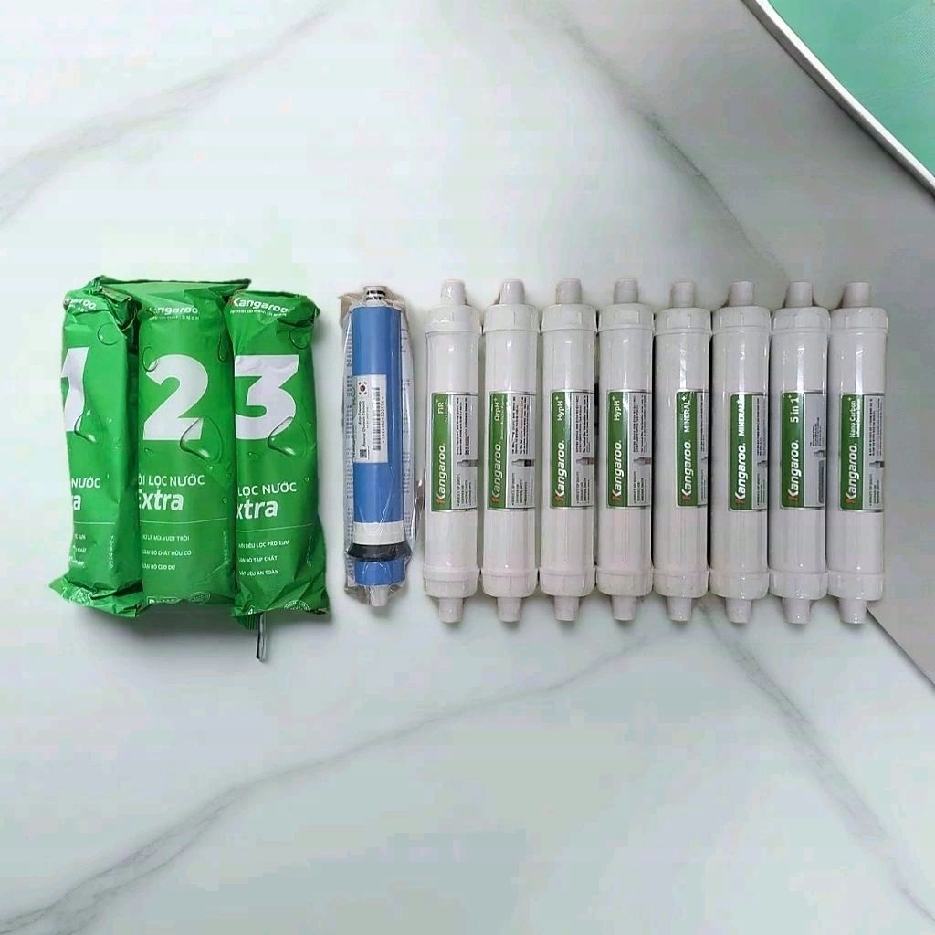 Bộ 12 Lõi lọc Kangaroo - Hàng chính hãng - Dùng thay cho model KG12HA,KG12A8
