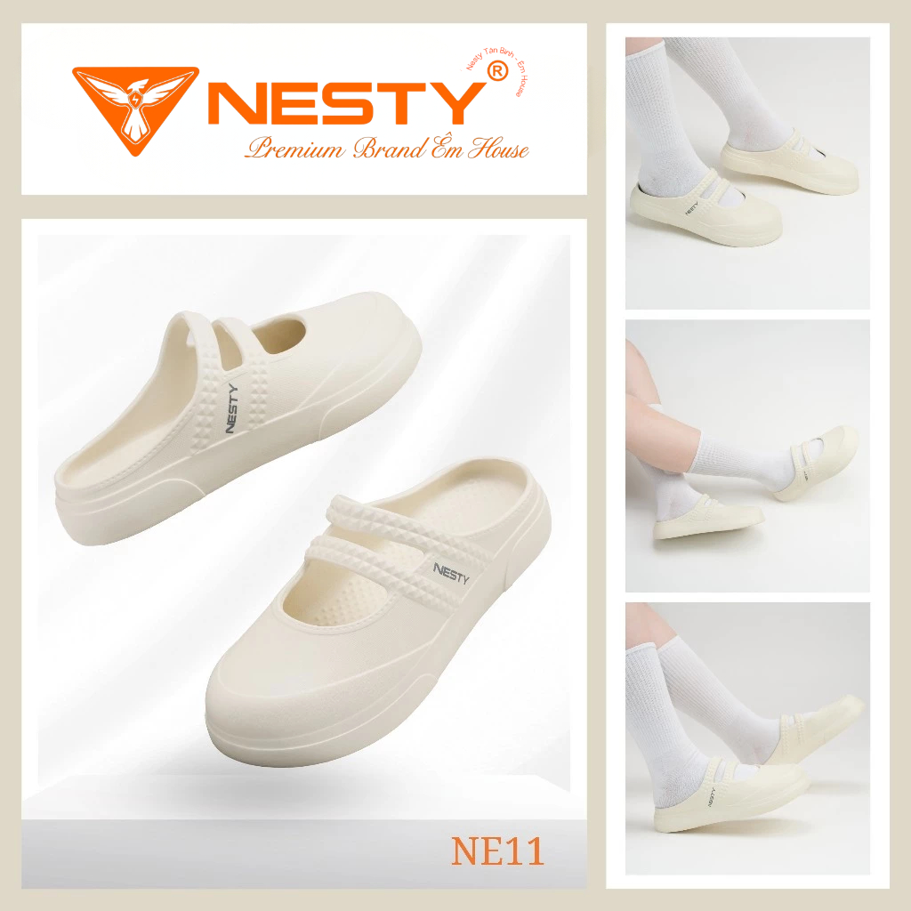 [NE11] Dép Sục Búp Bê Đế Bằng NESTY Mã NE11 Chất Liệu Eva Nguyên Sinh Siêu Bền Êm Nhẹ
