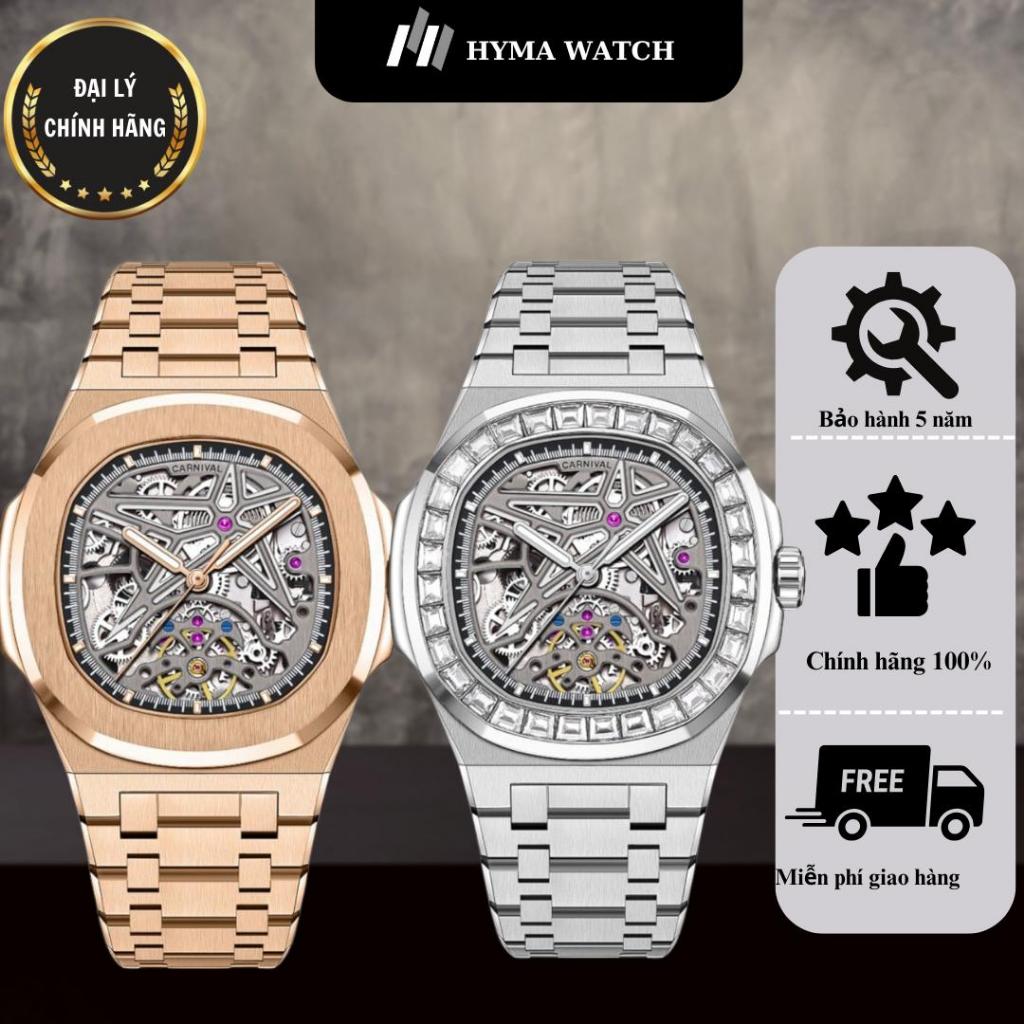 Đồng hồ Nam Carnival 8118G thiết kế Skeleton Bảo hành 5 năm Hyma Watch