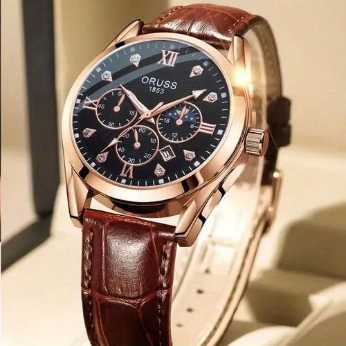 Đồng hồ ORUSS Men's Quartz | Lịch Lãm, Sang Trọng