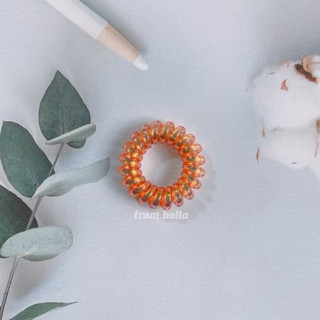 Cột tóc lò xo nhũ dây cột tóc kẹo ngọt mini