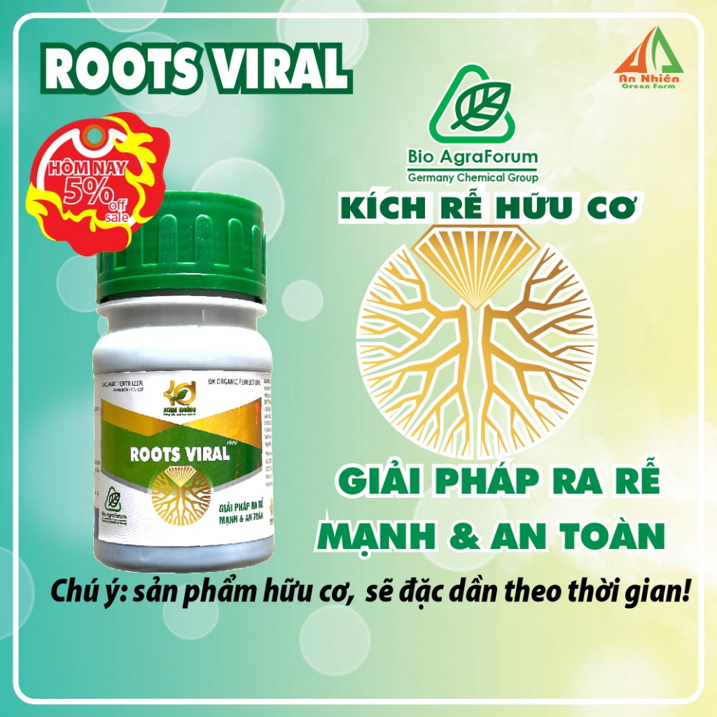 ROOTS VIRAL Kích rễ hữu cơ, an toàn | Phân bón ĐK ORGANIC PERFECT ONE 100ml
