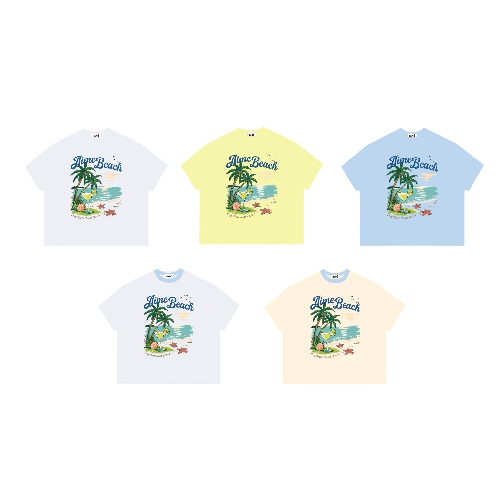 [NEW] A7 Aimesaigon Áo Thun Boxy Local Brand Form Rộng Tay Ngắn Cotton 250gsm "SUMMER" Nam Nữ Unisex Hot Trend Mùa Hè | BigBuy360 - bigbuy360.vn