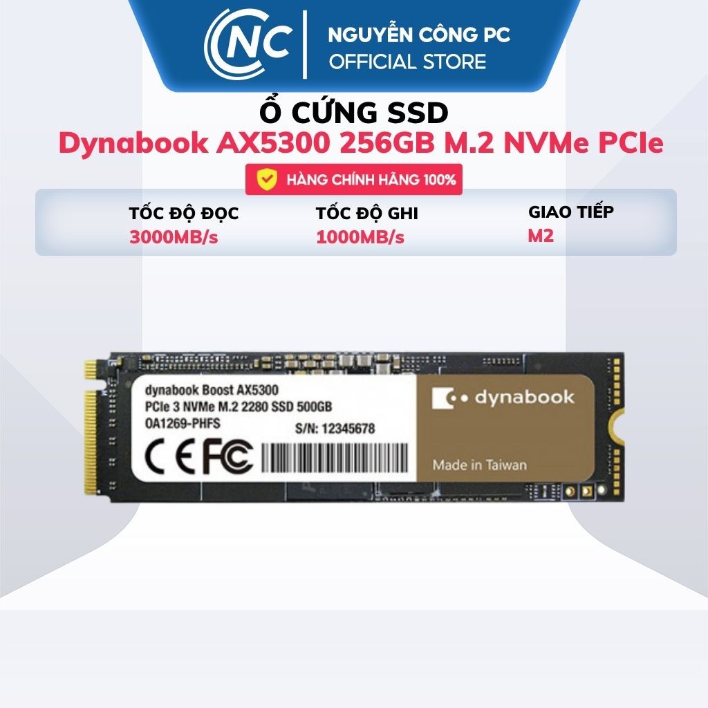 Ổ cứng SSD Dynabook AX5300 256GB M.2 NVMe PCIe - BH 60 tháng | BigBuy360 - bigbuy360.vn