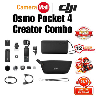 [Hoả Tốc] DJI Osmo Pocket 4 Creator Combo - Camera 4K 240fps Tích Hợp Gimbal Chống Rung Quay Vlog Chính Hãng BH 12 Tháng