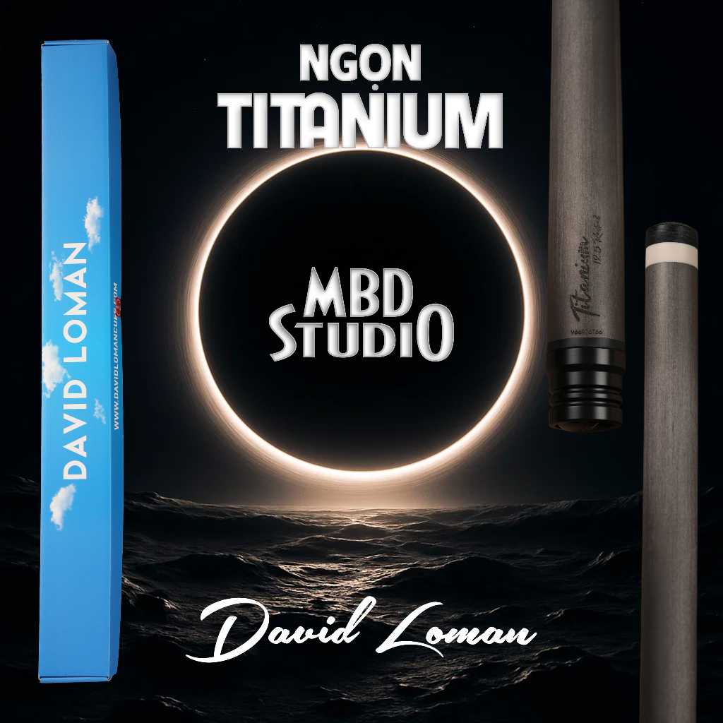 Ngọn Carbon David Loman TITANIUM Chính Hãng, Ngon cơ Bida Vô Địch Phân Khúc Giá Rẻ - Mạnh Bóng Đêm S