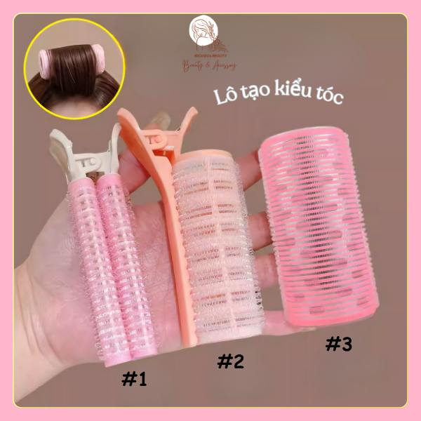 Lô Kẹp Phồng Chân Tóc Mái Bay Uốn Tóc Tự Dính Đa Dạng Mẫu Mã