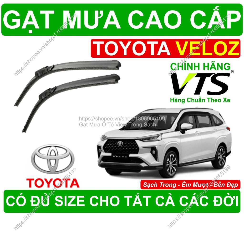 Gạt Mưa Kính Lái Toyota Veloz Cross, Cặp Gạt Mưa Kính Lái Toyota Veloz Cross, Có Đủ Size Cho Các Đời