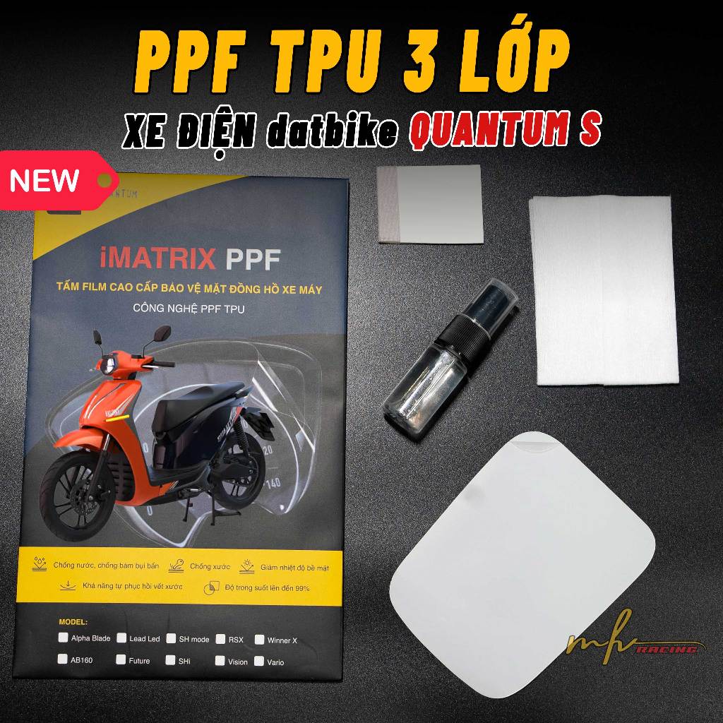 [datbike Quantum] Miếng dán PPF TPU 3 lớp Bảo Vệ MĐH Xe Điện datbike Quantum S Không bị trầy xước - 