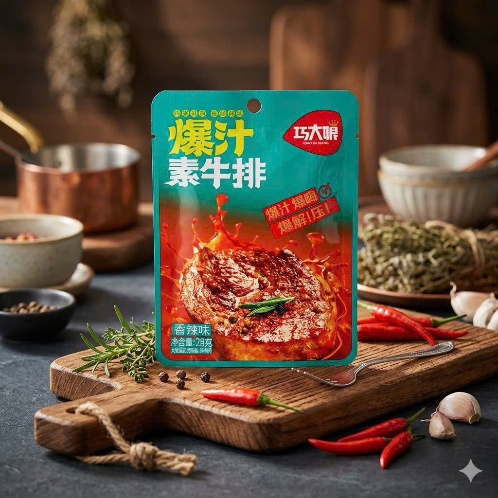 Combo 5 Gói Thịt Trâu Nướng Bbq Ăn Liền Gói 28gr