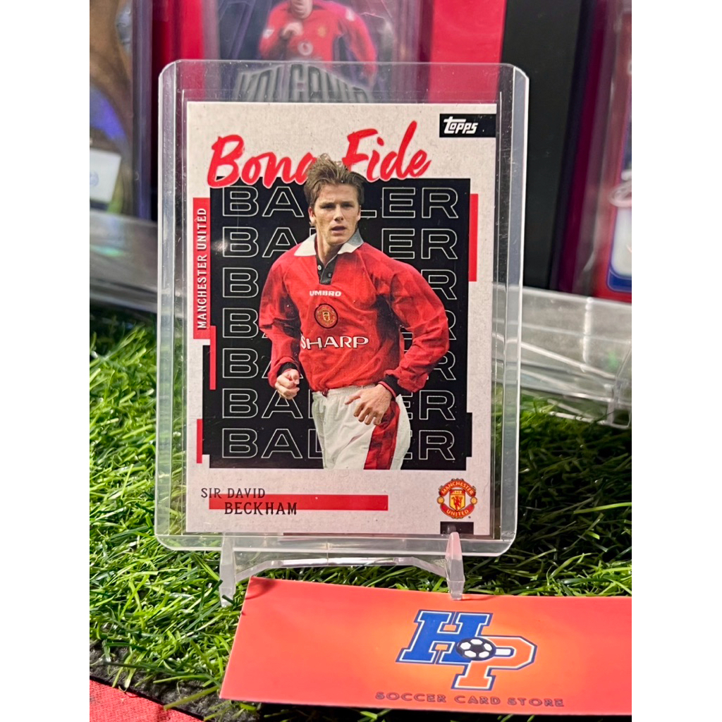 Thẻ bóng đá David Beckham Bona Fide Baller Topps Manchester United Team Set 2025/26