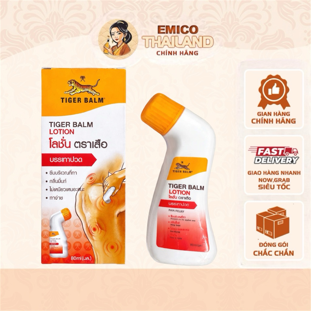 [THÁI LAN] Dầu / Kem Xoa Bóp Dạng Lăn Tiger Balm Lotion 85ml