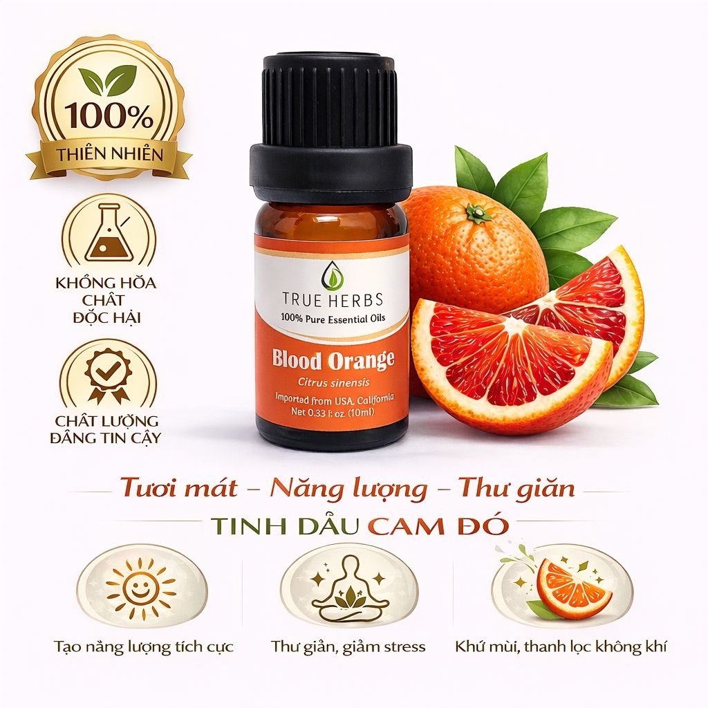 Tinh dầu thiên nhiên Cam đỏ (Blood orange)