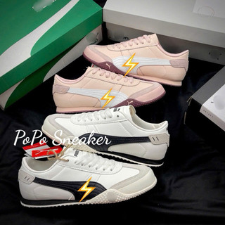 popo sneaker giay sneaker đế bằng 2 màu basic dễ mang