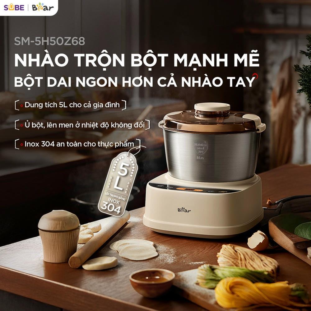 Máy trộn bột Bear 5L SM-5H50Z68 - Bảo hành 18 tháng & sử dụng 30 ngày đầu có lỗi đổi mới cùng sản ph