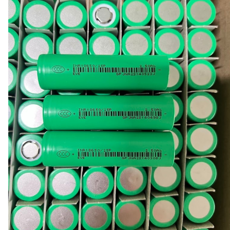 Cell pin 18650 EVE 25P 2500mah xả 12C/30A hàng mới chính hãng EVE