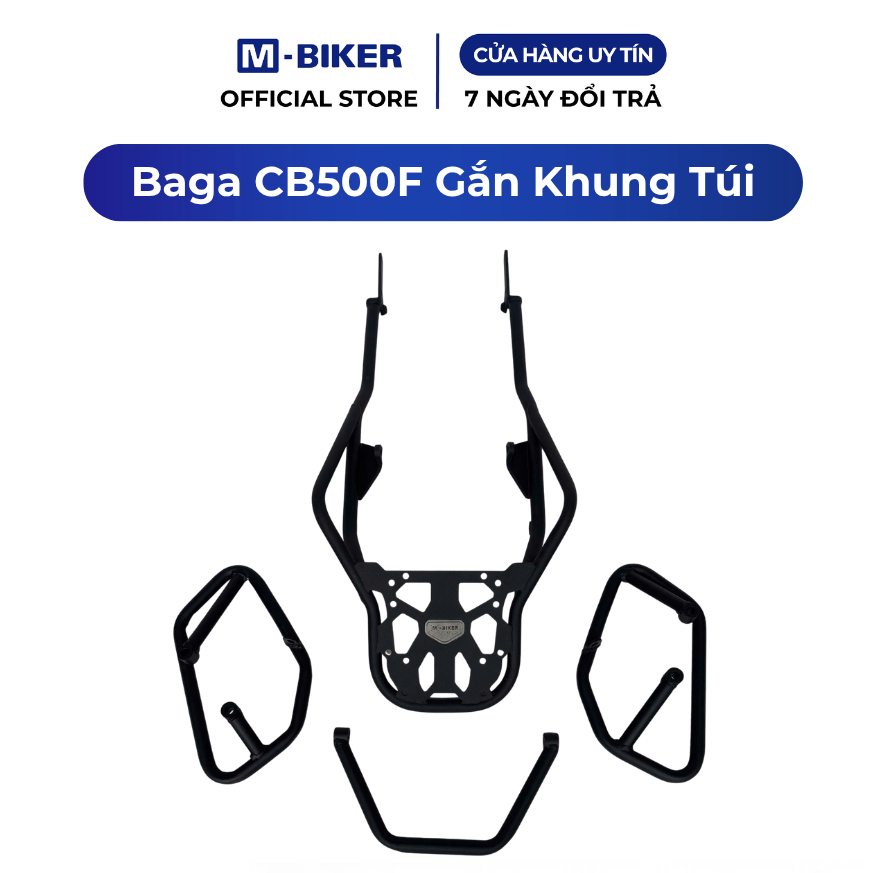 Baga CB500F Gắn Khung Túi, Baga CB500 Hornet gắn khung treo túi | M-Biker