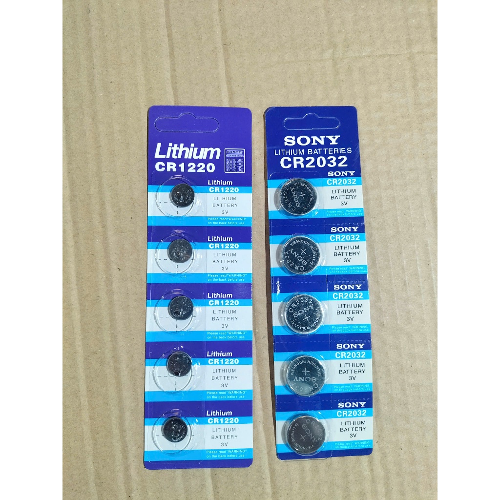 5 pin (1 vỉ) pin cmos 2032 và pin cmos 1220