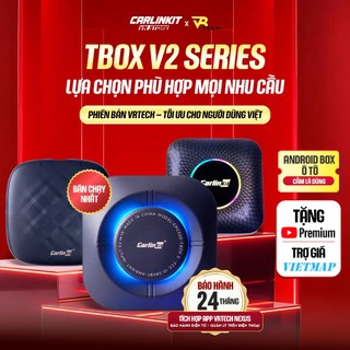 [HN] Bộ Carplay Android Box Carlinkit Tbox Plus 2025 Chính Hãng Tặng Vietmap S2 cho ô tô - Android 13- Chip Qualcomm 665