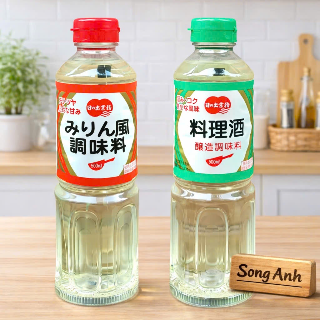 Gia Vị Sake Nấu Ăn Mirin Hinode 500ml Nhật Bản