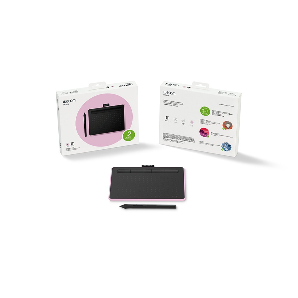 Bảng vẽ cảm ứng wacom Intuos S with Bluetooth CTL-4100WL (Small/Berry)