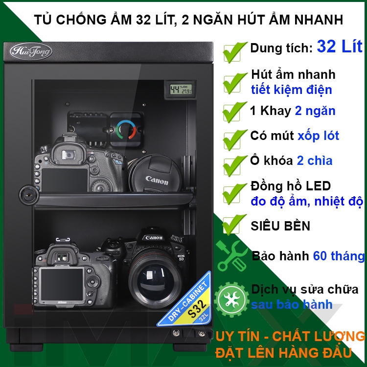 Tủ chống ẩm Huitong S-32 , 32 Lít