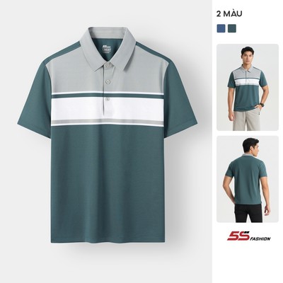Áo Polo Nam 5S FASHION Can Phối, Phom Regular Thoải Mái, Chất nhẹ Mát, Thoáng Khí M0APC26089