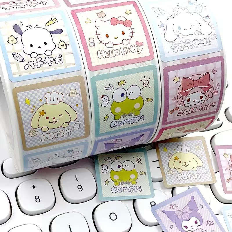 1k - Tách lẻ 50-100 hình dán sticker San.ri.o đáng iu (ko giao cuộn)