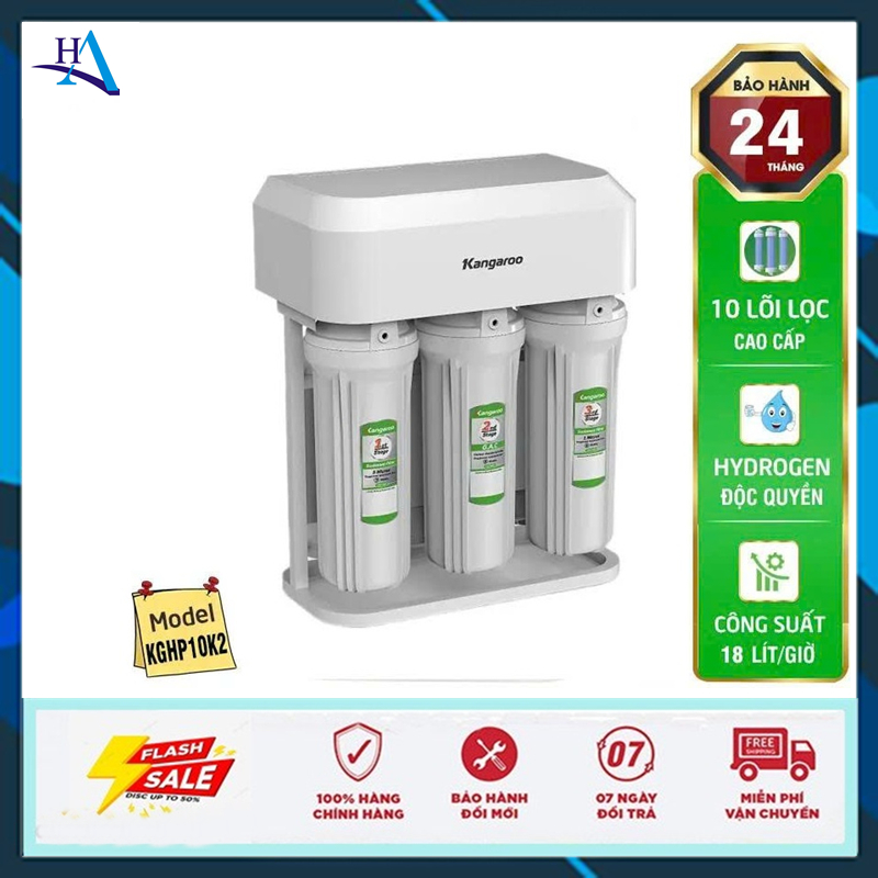 Máy lọc nước Kangaroo Hydrogen KGHP10K2 (Free Ship Nội Thành TP.HCM-Ngoài Tỉnh Liên Hệ Shop)