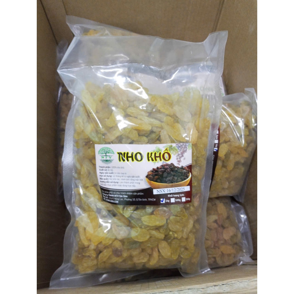 200g NHO KHÔ VÀNG - ẤN ĐỘ