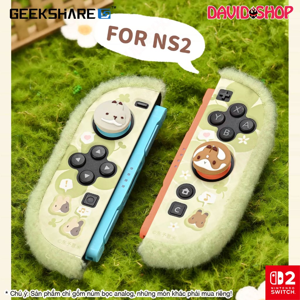 Núm bọc analog (GeekShare) Team Timothy cao cấp cho Joy-Con, Pro Controller 2 - Nintendo Switch 2