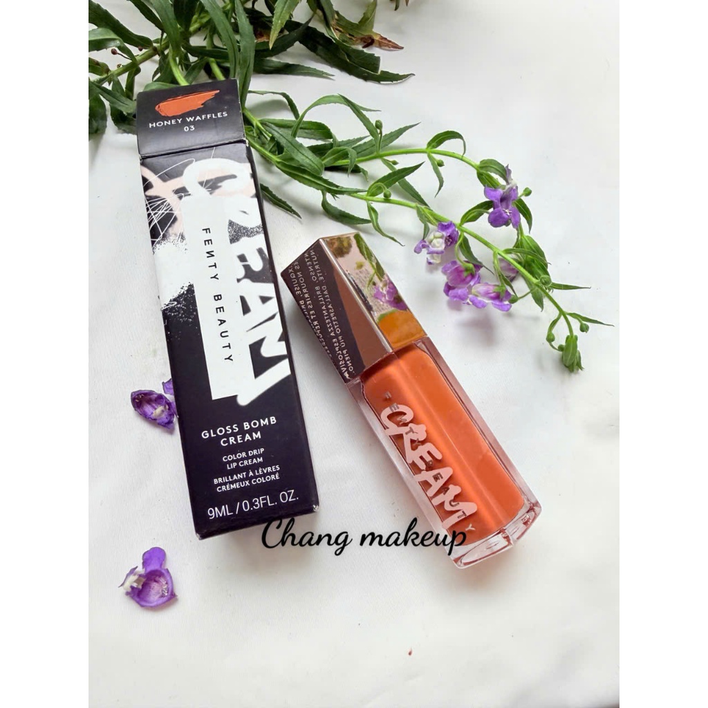 ( changmakeup1) Son bóng fenty beauty Fenty Beauty Gloss  Cream Color Drip Lip Cream - Honey Waffles