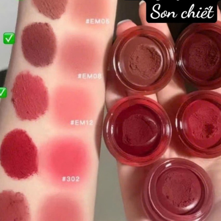 [SON CHIẾT] Son Bùn  Má Hồng Into 302 342 pd01 pd02 pd03 pd04 em05 em08 em12 into