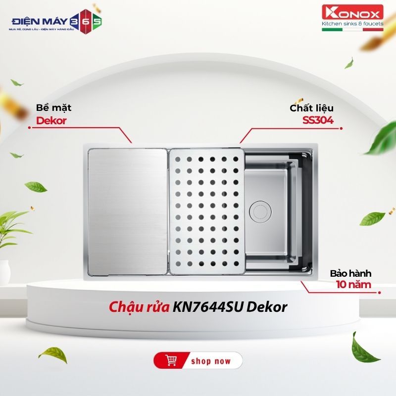 Chậu Rửa Bát Konox Dekor KN7644SU – Thiết Kế Hiện Đại Chống Xước Dễ Vệ Sinh