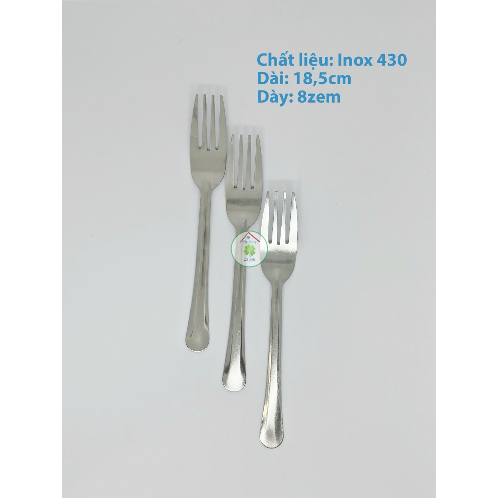 Set 20 / 50 Nĩa cơm inox (Dài 18cm x Rộng 3cm)