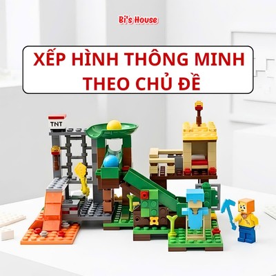 Đồ Chơi Xếp Hình My World, Bộ Lắp Ráp Thông Minh Cho Bé
