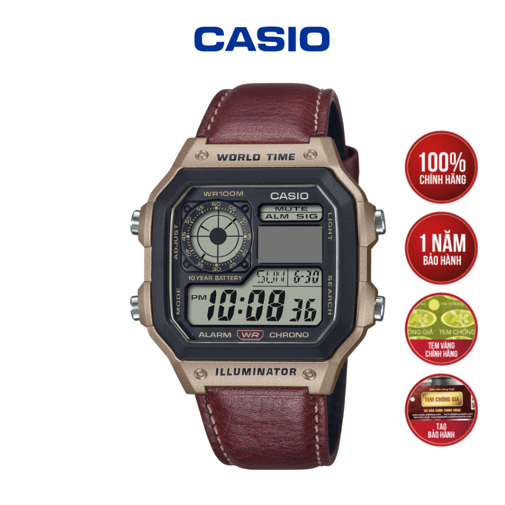 Đồng Hồ Nam Chính Hãng Casio AE-1200WHL-5AVDF