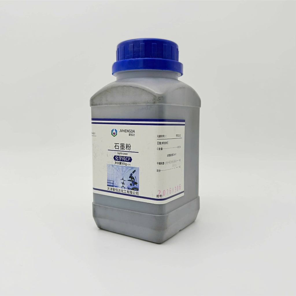 Bột than chì Graphite powder 95% (TQ, Chai 500G, Cas 7782-42-5)