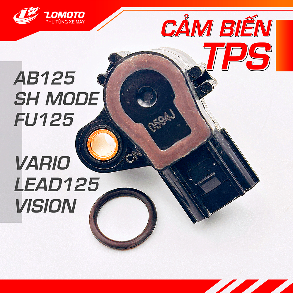 Cảm Biến TPS Xe Máy Cho Vision, AB125, SH Mode, Lead 125, Vario, Future 125,Cảm Biến Bướm Ga Tps, Bề