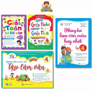 Sách - Combo 4 cuốn Những Bài Văn Mẫu Hay Nhất, Để Giỏi Toán Bé Phải Giỏi Tính, Tập làm Văn Và Giải Toán Lời Văn Lớp 4
