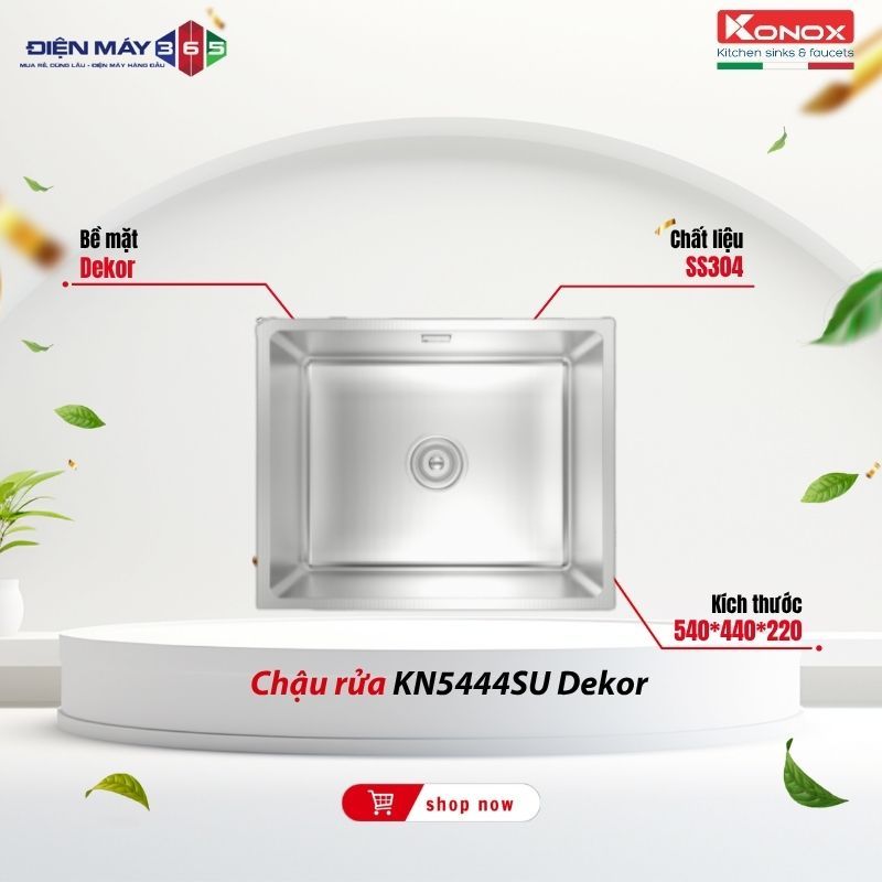 Chậu Rửa Chén Konox Dekor KN5444SU – Tạo Điểm Nhấn Sang Xịn Cho Nhà Bếp