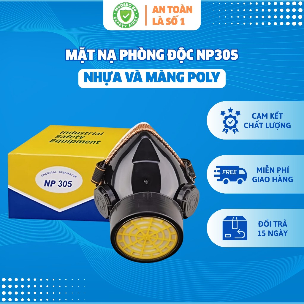Mặt nạ phòng độc NP305 phun thuốc sâu