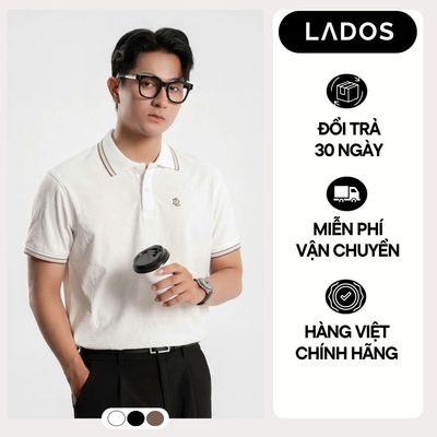 Áo Polo Nam LADOS-9268 Vải Dệt Jacquard Cao Cấp, Cổ Phối Viền Sang Trọng, Dễ Phối Đồ