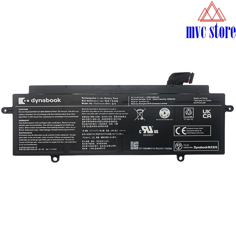 Pin laptop Toshiba Dynabook X30 X30L X30W, G83 G83/KU G83/HU G83/HS GCX83/PGCX83 V83/HS, PS0011UA1BR