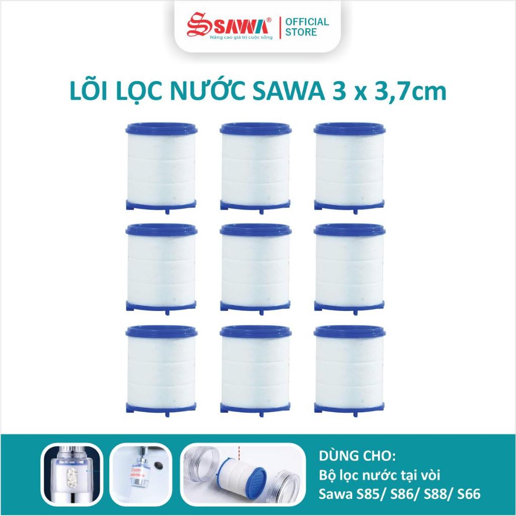 COMBO 09 LÕI LỌC NƯỚC SAWA - Sử dụng cho các loại vòi lọc nước và đầu lọc nước tại vòi đa năng Sawa