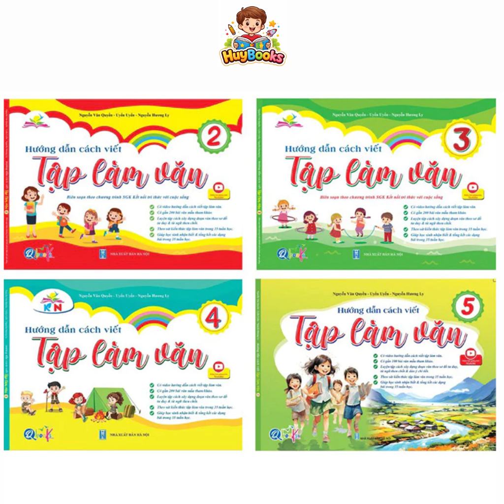 Sách - Hướng dẫn cách viết TẬP LÀM VĂN Lớp 2,3,4,5 - Cả năm (lẻ tuỳ chọn)