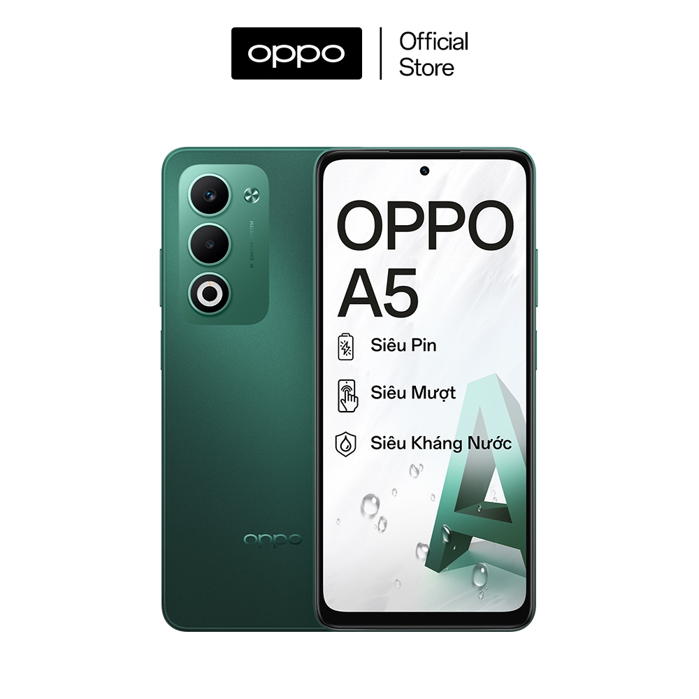 Điện thoại OPPO A5 6GB/128GB pin 6000mAh, có nhân bản ứng dụng, 2 sim, chống va đập - Hàng chính hãng | BigBuy360 - bigbuy360.vn