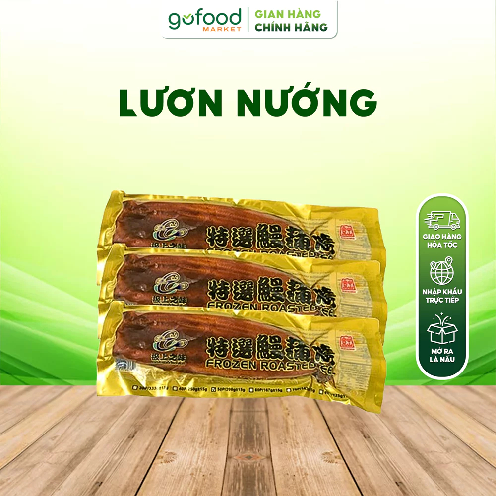 [Laifarm] GOFOOD - Lươn Nướng Nhật Gói 200gr Quyện Sốt Đậm Đà Ăn Với Cơm, Làm Sushi - Gofood Market
